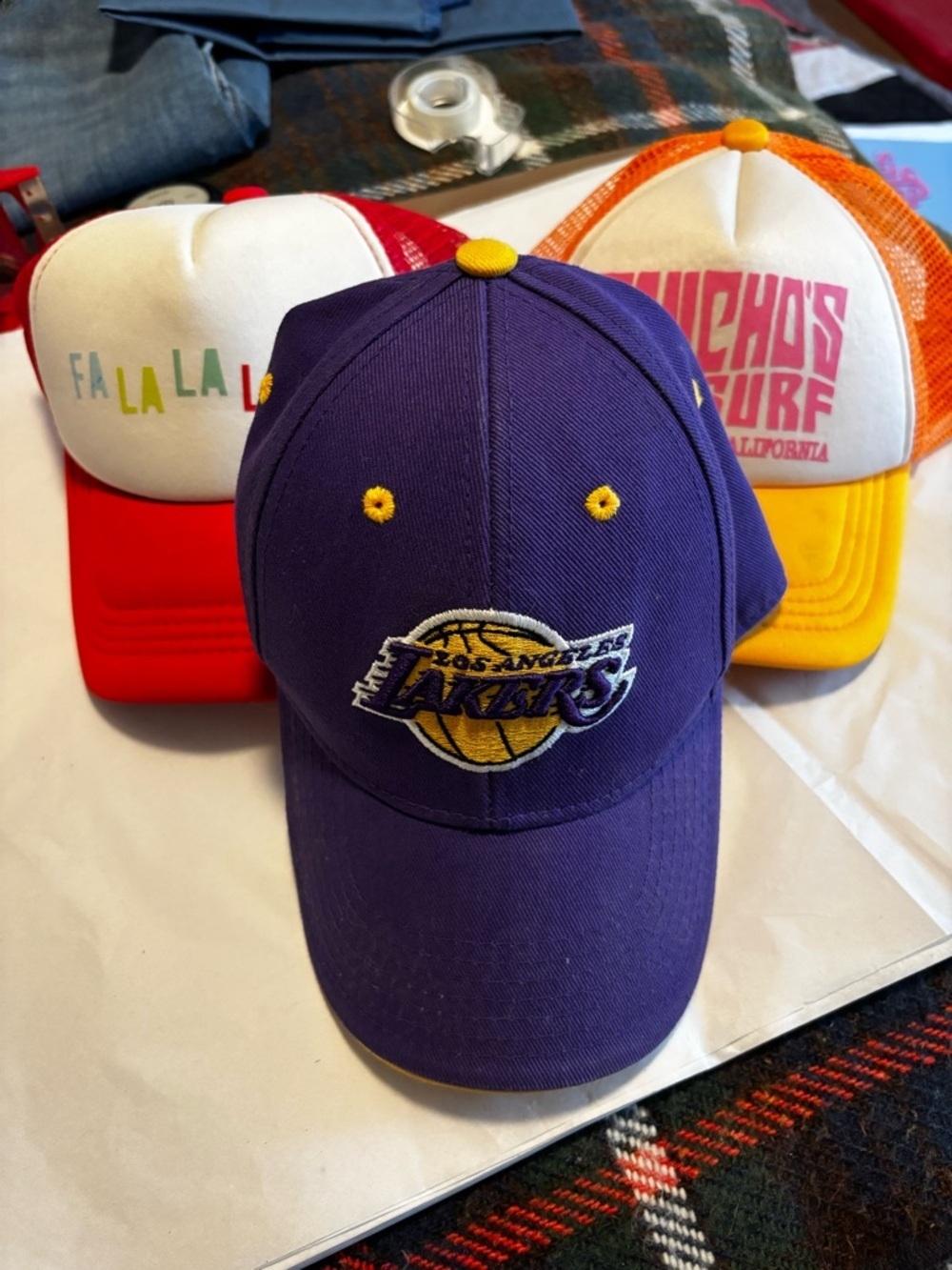 Kids Baseball Hat Bundle Lakers, Panchos, Falalala - Picture 9 of 9